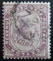 Ceylon Kat. 95 gest. inverted WZ 1886 Kat. 160 £
