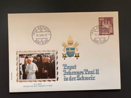 Philswiss Spezialcouvert Papst Paul II in CH 1984  (R577)