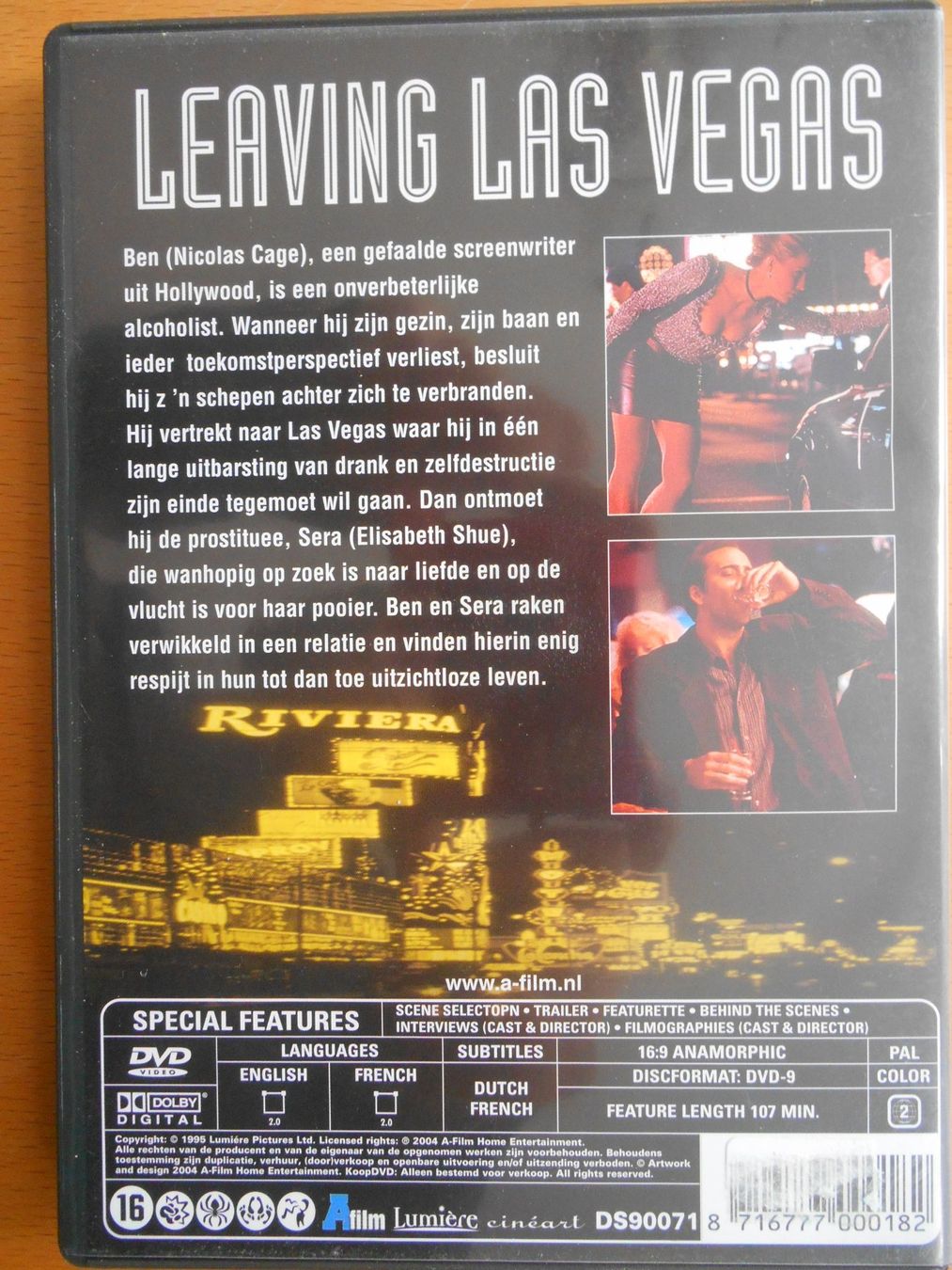 Tutti i DVDs: DVD 'Leaving Las Vegas' - niederländisch – Nuovo (secondo la descrizione) da Nussbaumen AG venduto da Sumopi 1