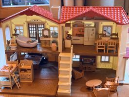 Sylvanian Haus und Cake Shop-, Katze-, Reh- und weitere Sets