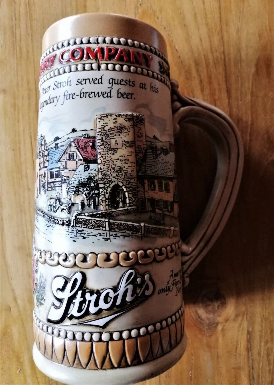 Sonstiges zum Sammeln & Seltenes: The Stroh Brewery Comp. Beer Sammlerkrug – Gebraucht aus Mund von Happy_trader