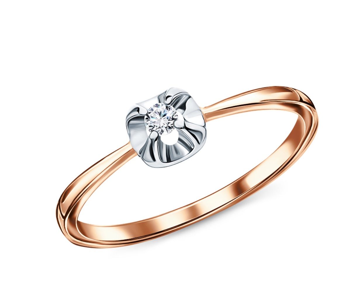 Anelli: Bague Or Rose et diamant naturel – Nuovo e nell'imballaggio originale da Genève venduto da Annilu 1
