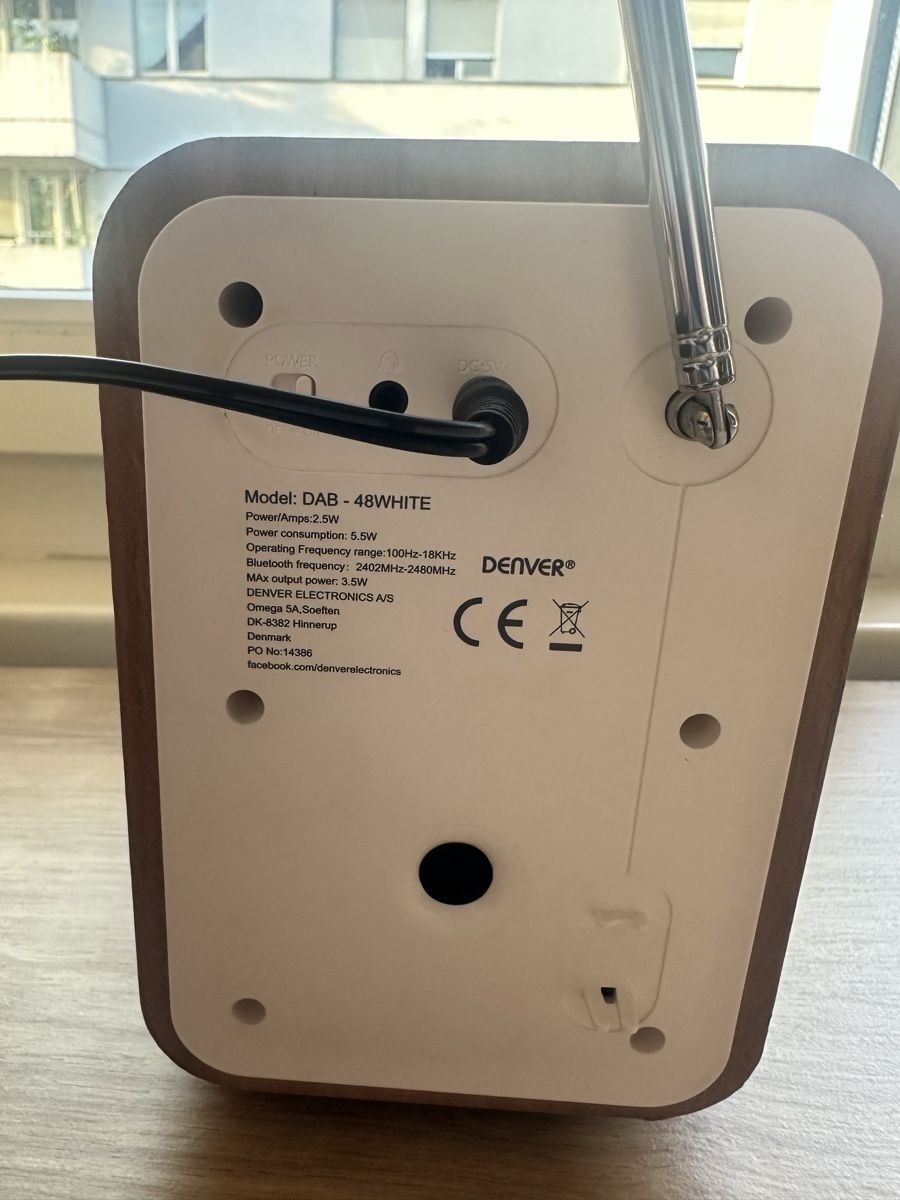 Radio: Denver DAB-48WHITE DAB+/FM Radio mit Bluetooth – Usato da Endingen venduto da kri_9zh8 2