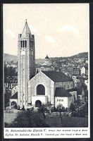 Zürich, St. Antoniuskirche mit Teilansi