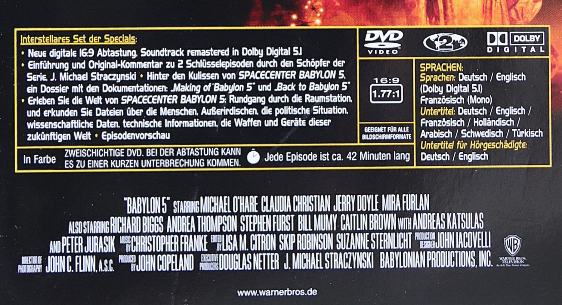 Alle DVDs: Spacecenter Babylon 5 Staffel 1 – Gebraucht aus Glattfelden von Sirax 3