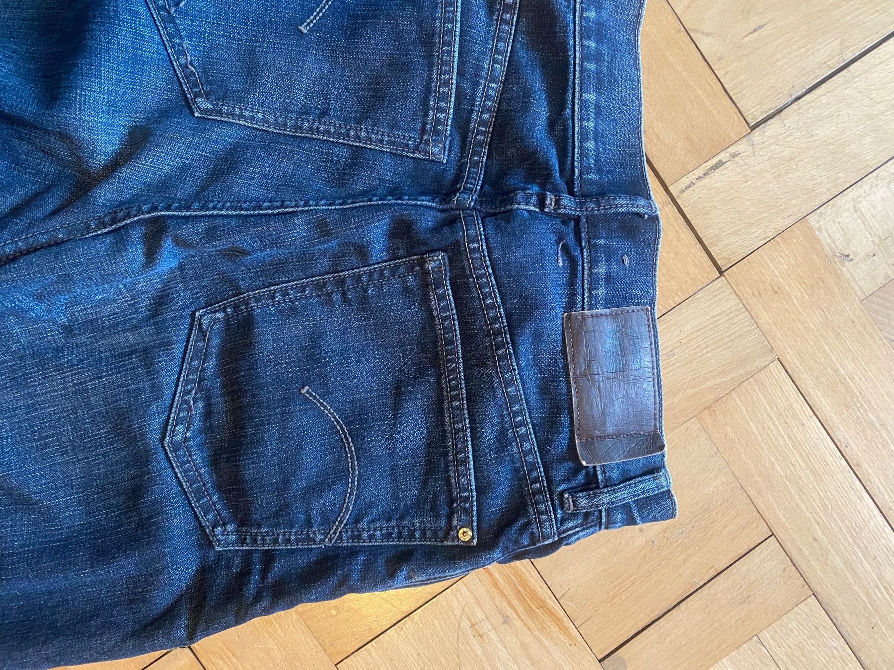 Jeans: High waisted washed straight jeans – Nuovo (secondo la descrizione) da Bern venduto da alexjop 5
