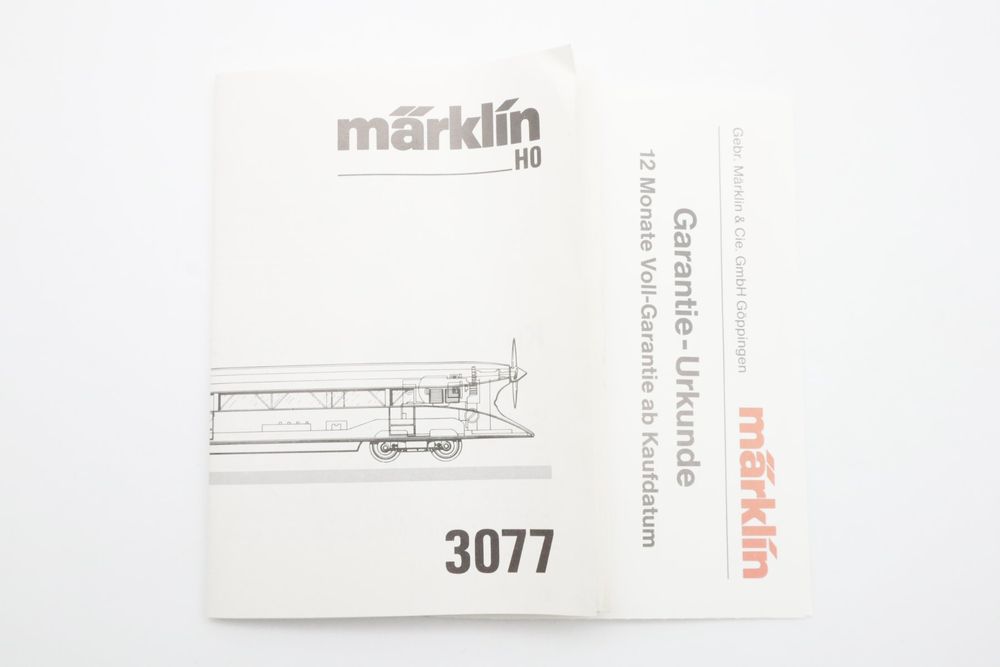 Märklin Modelleisenbahnen: Märklin 3077 "Schienenzeppelin" H0 AC Analog – Gebraucht aus Basel von Railfun 6