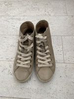 Beige Lederschuhe