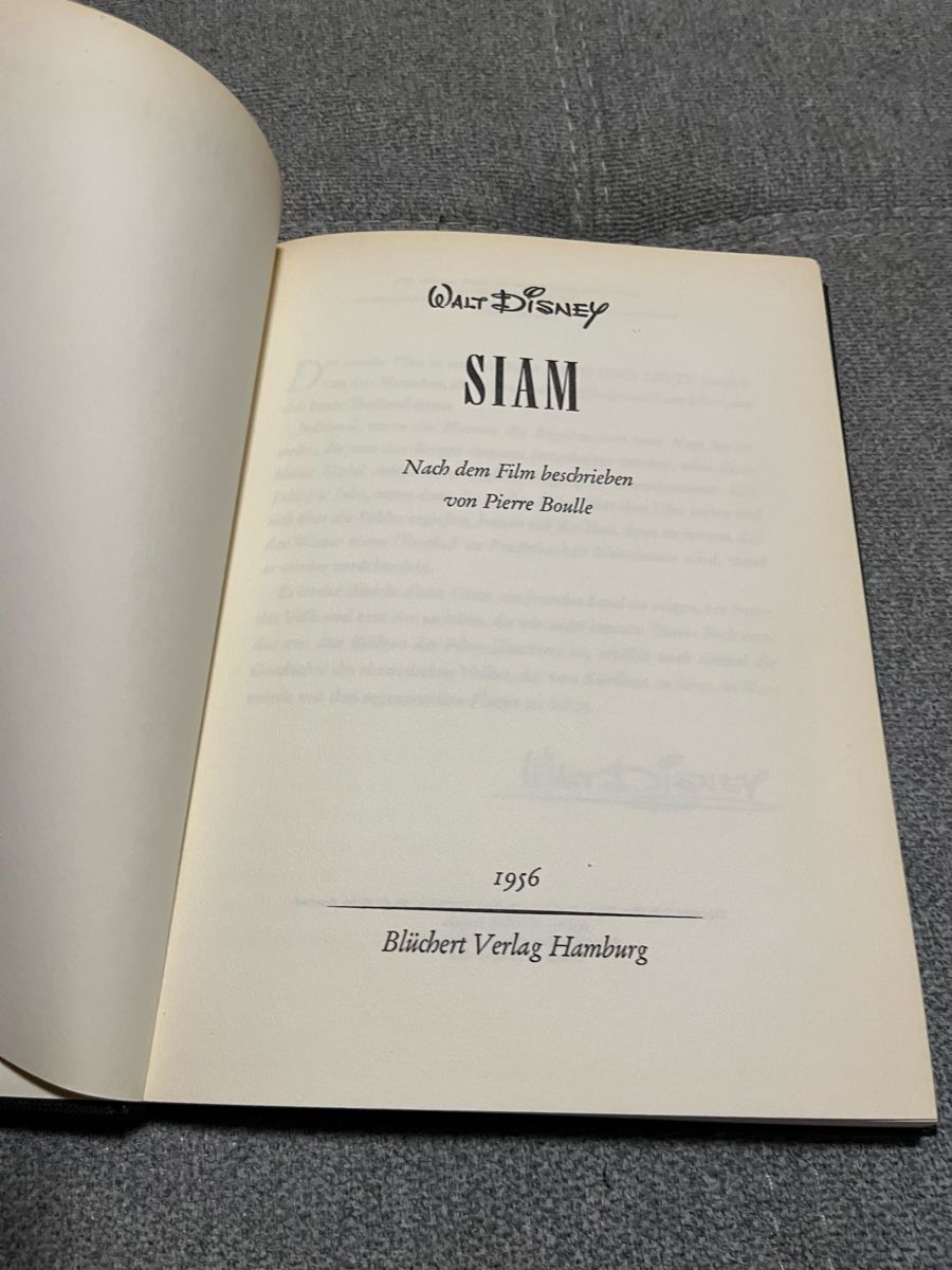 Libri: Altes Disney Buch Siam – Usato da bretzwil venduto da nightflasher 1
