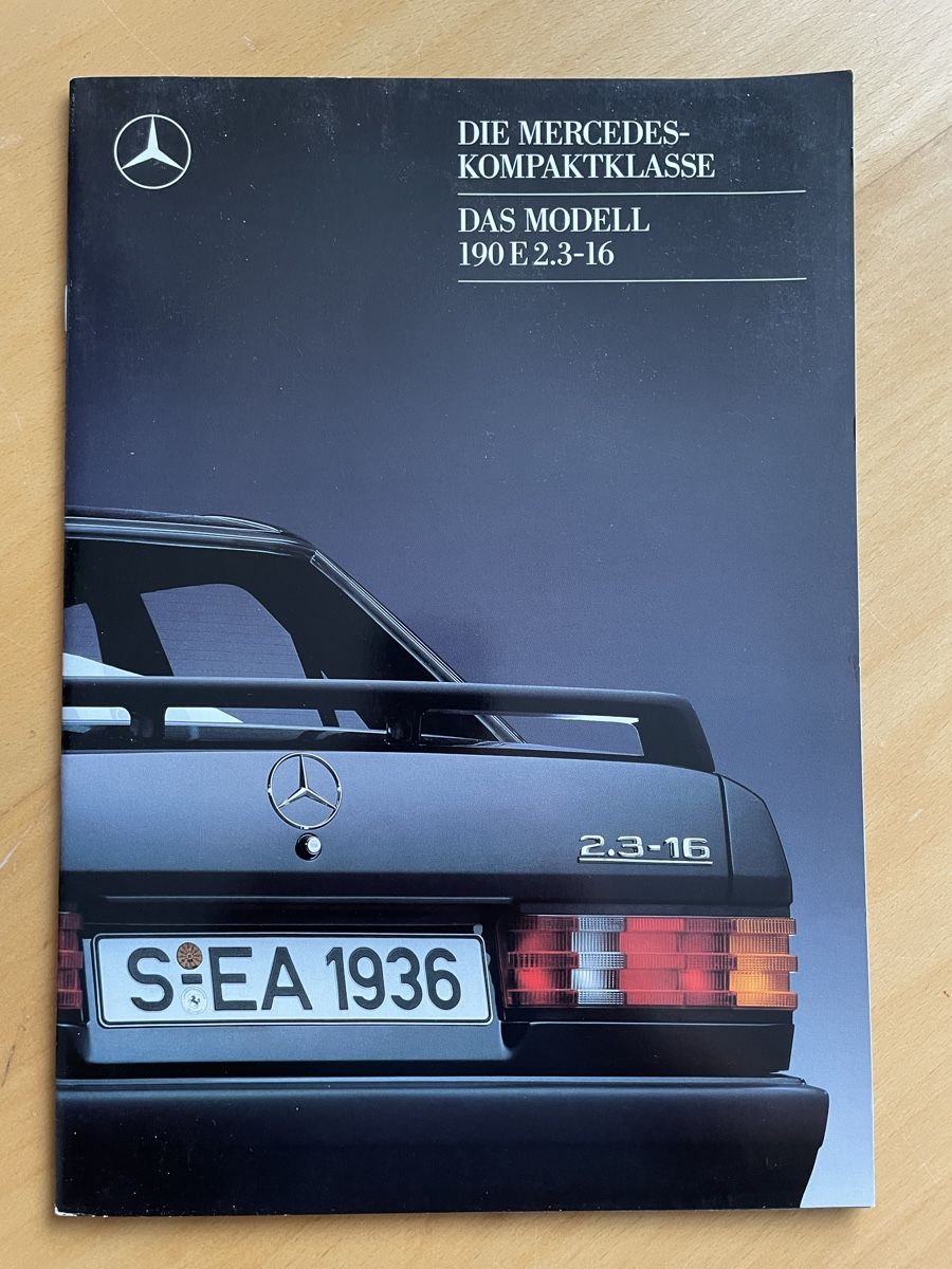Mercedes-Benz Documenti: Mercedes-Benz 190E 2.3-16 Prospekt – Nuovo (secondo la descrizione) da Thun venduto da Pesche555