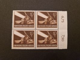 Deutsches Reich Viererblock Briefmarken postfrisch