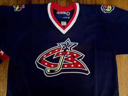 Maillot hockey CCM Columbus Blue Jackets Letowski #55 XL