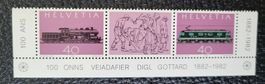 Briefmarken Helvetia 100 Jahre Gotthard 1982