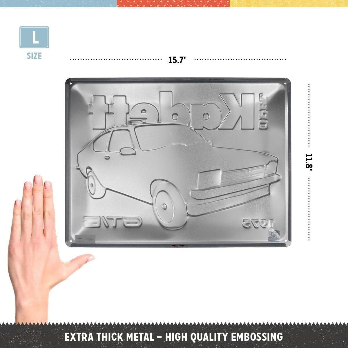 Opel Insegne: Opel Kadett GT/E , Blechschild  Bild Wandbild 40x30cm – Nuovo e nell'imballaggio originale da Goldach venduto da SSRConzept 1