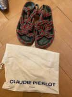 Claudie Pierlot Sandalen Seiloptik grün rot Grösse 37