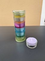 6 bougeoirs colorés 