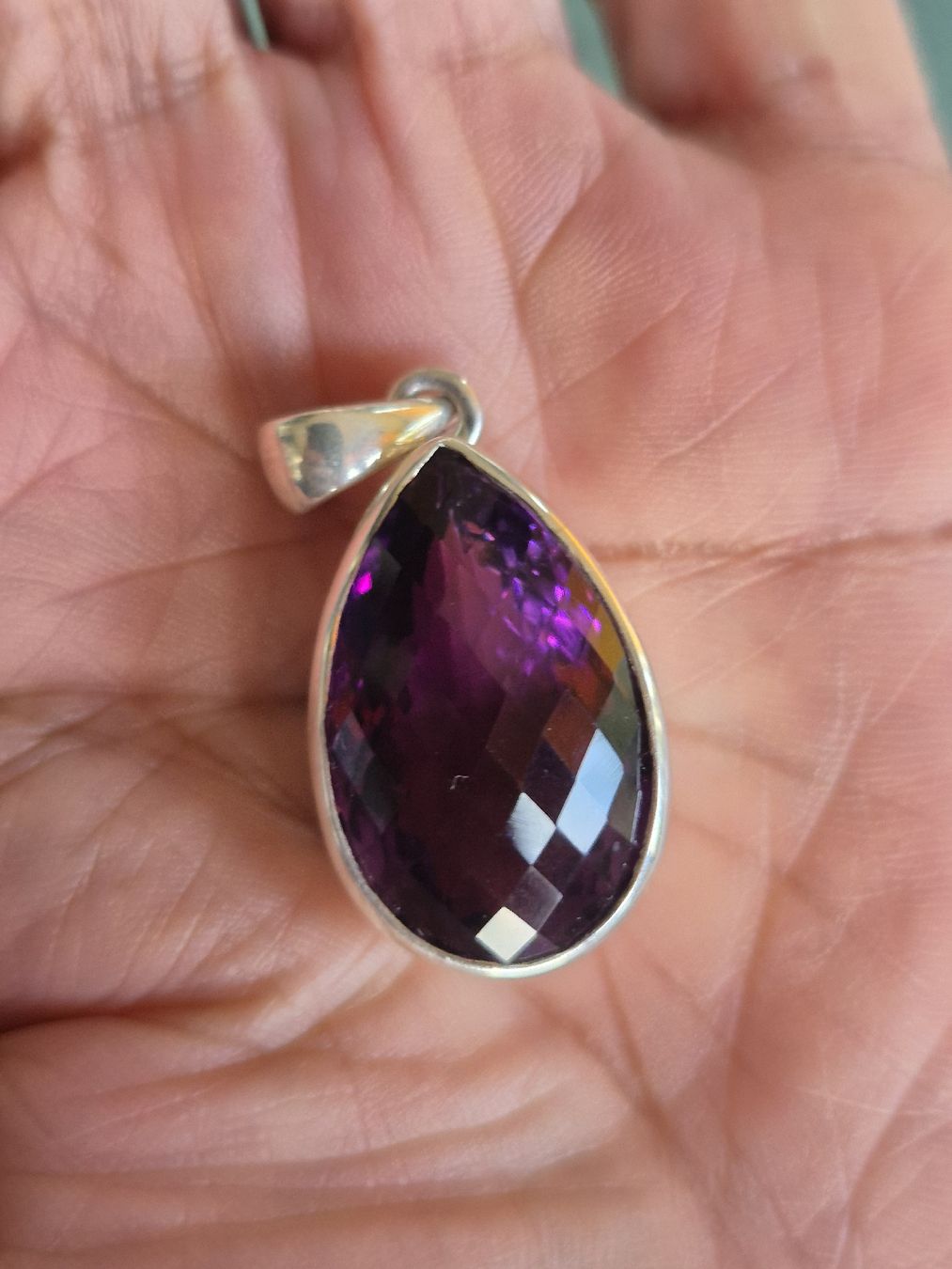 Ciondoli: Silber Schmuck Anhänger Amethist Amethyst Edelstein – Nuovo (secondo la descrizione) da Russikon venduto da eunicetungol 2