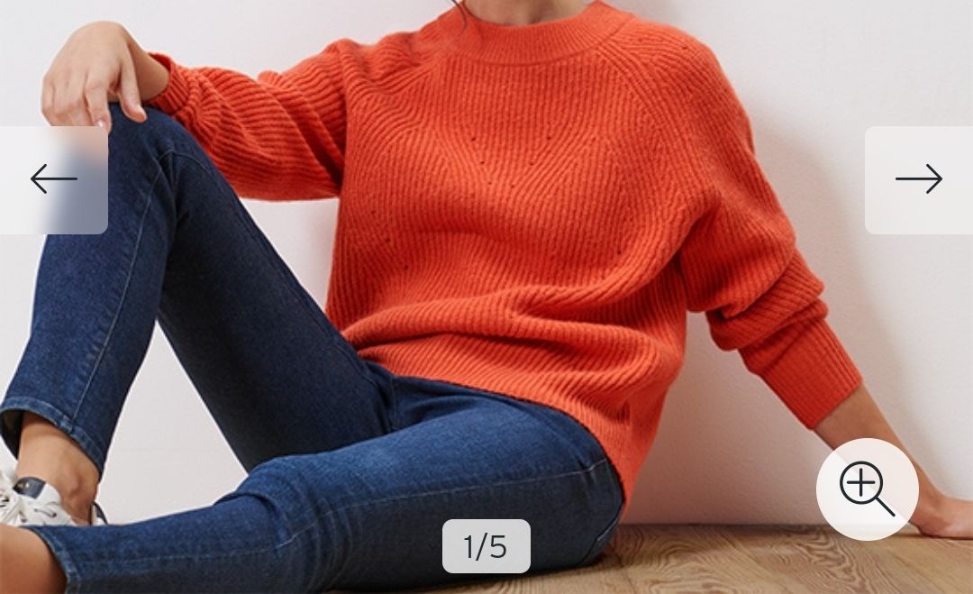 Maglioni & Felpe: Oranger Wollpullover Gr. M mit Rippenmuster, warm! – Nuovo e nell'imballaggio originale da Netstal venduto da Salihoi 1
