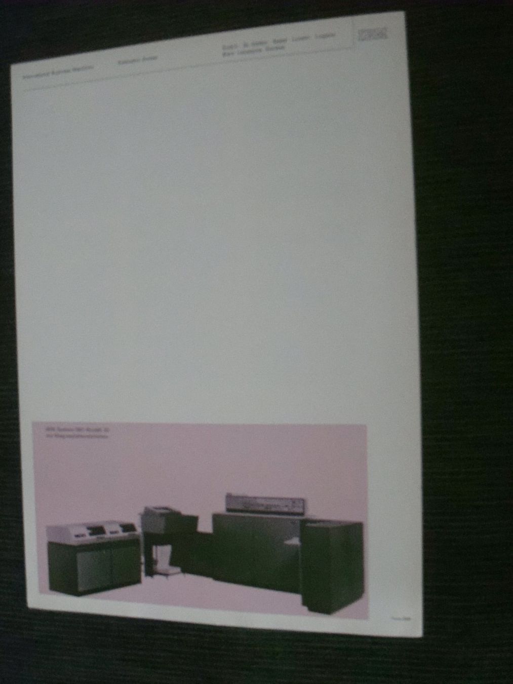 Documents: IBM Data Processing IBM System/360 Modell 20  Prospektblatt – D'occasion à Neuenegg par flohcante 4
