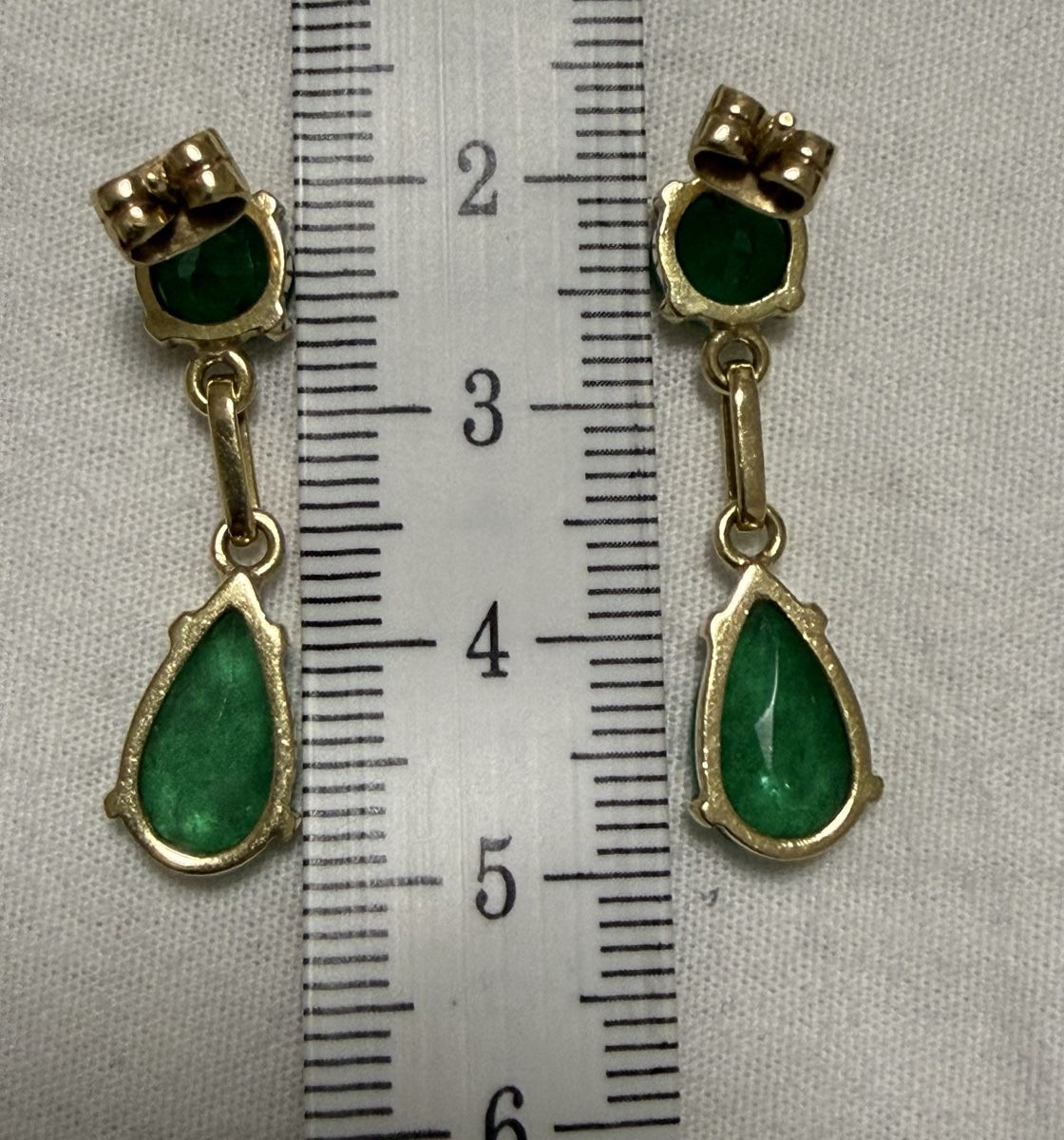 Ohrringe & -stecker: Ohrringe Gold18k mit Smaragd – Gebraucht aus Oberhof von RealStone 2