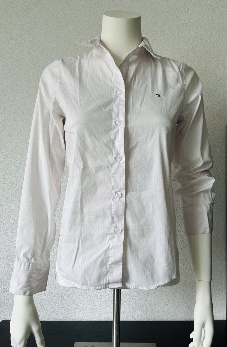 Tommy Hilfiger Camicette: Tommy Hilfiger Hemd, Gr. 34 oder XS, rosa/weiss gestreift – Usato da Emmenbrücke venduto da Anna01014 1