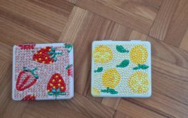 Miroirs de poche diamond painting fruits neufs/Taschenspiege