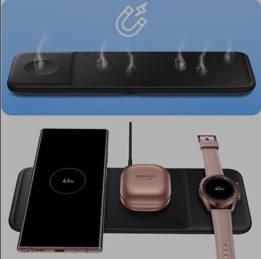 Samsung Ladegeräte: Ladegerät Samsung Wireless Charger Trio – Neu und originalverpackt aus Rombach von Malivo