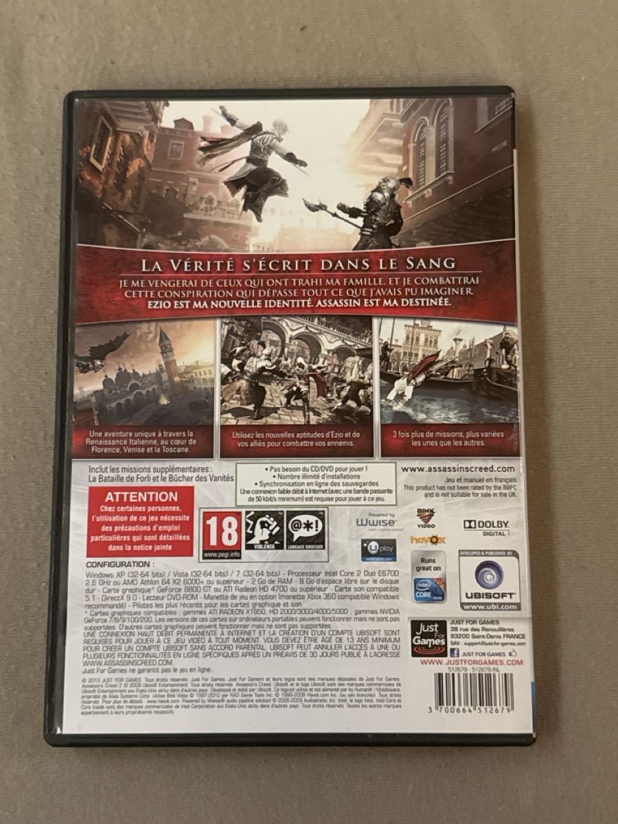 Spiele: Assassin’s creed 2 - PC – Gebraucht aus Reconvilier von cat_7vnz 1
