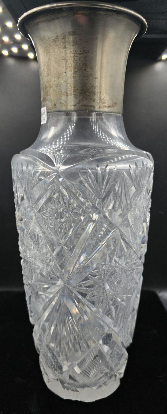 Vasi & Recipienti: Geschliffene Bleikristall Vase mit Silber Rand – Usato da Rorschacherberg venduto da snOOpydOg11 4