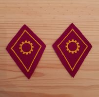 Kragenspiegel Mechaniker / Materialsoldat