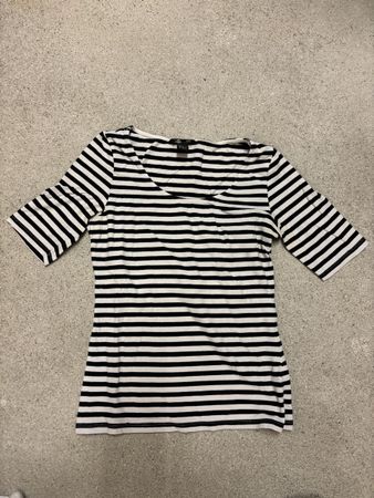 T-Shirt H&M gestreift schwarz weiss Grösse S