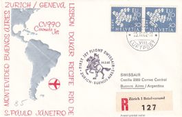 Erstflug Swissair Zürich - Buenos Aires 1962