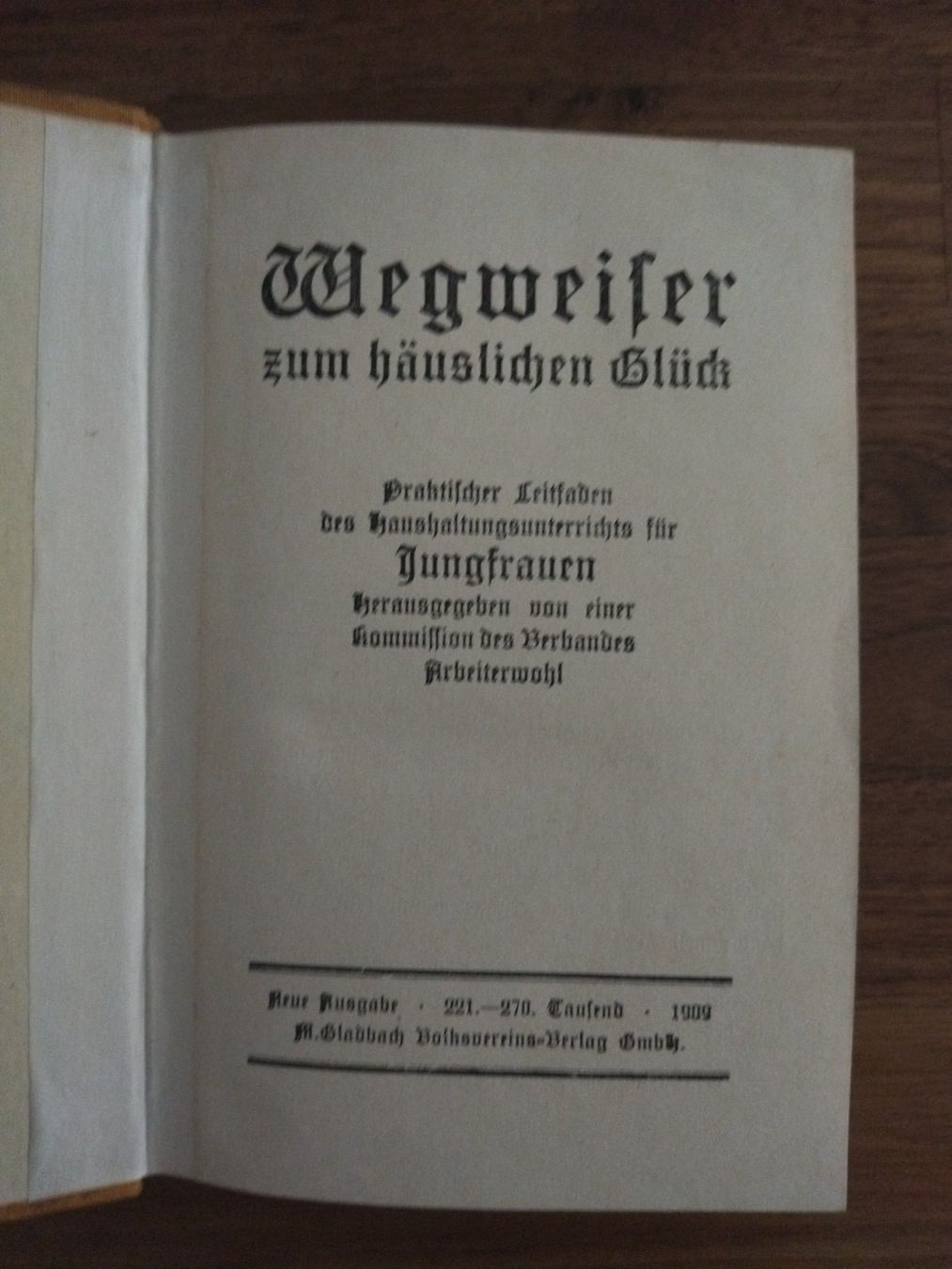 Bücher: Kochbuch antik 1909 – Gebraucht aus Felben-Wellhausen von bananajoe8474 2