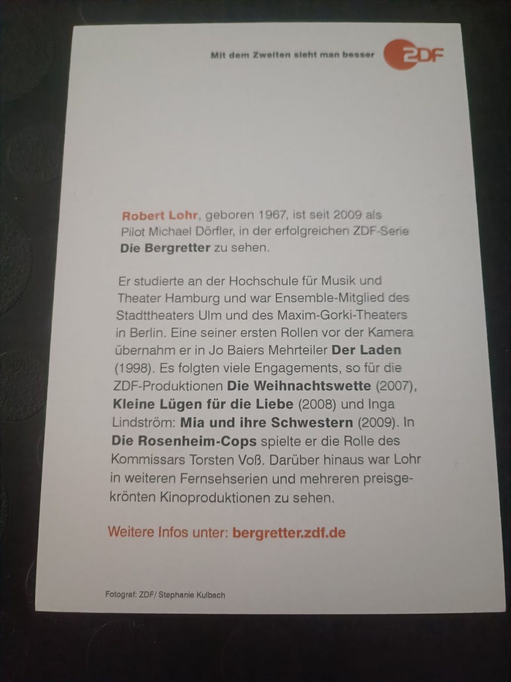 Autographes: Robert Lohr - signierte Autogrammkarte – D'occasion à Menziken par Artographs 1