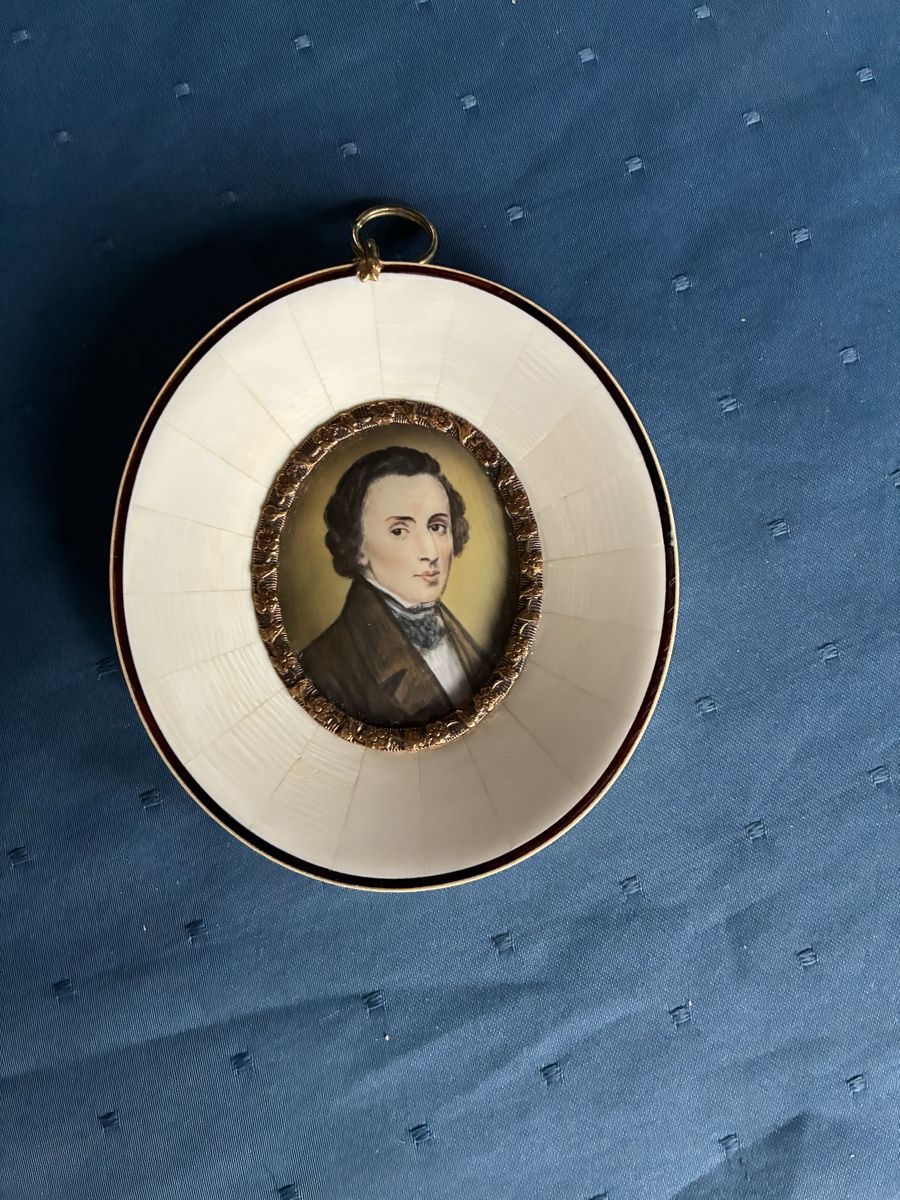 Dipinti: Miniatur - Komponist Frédéric Chopin 1810 - 1849 – Usato da Dornach venduto da Rosengarten 2