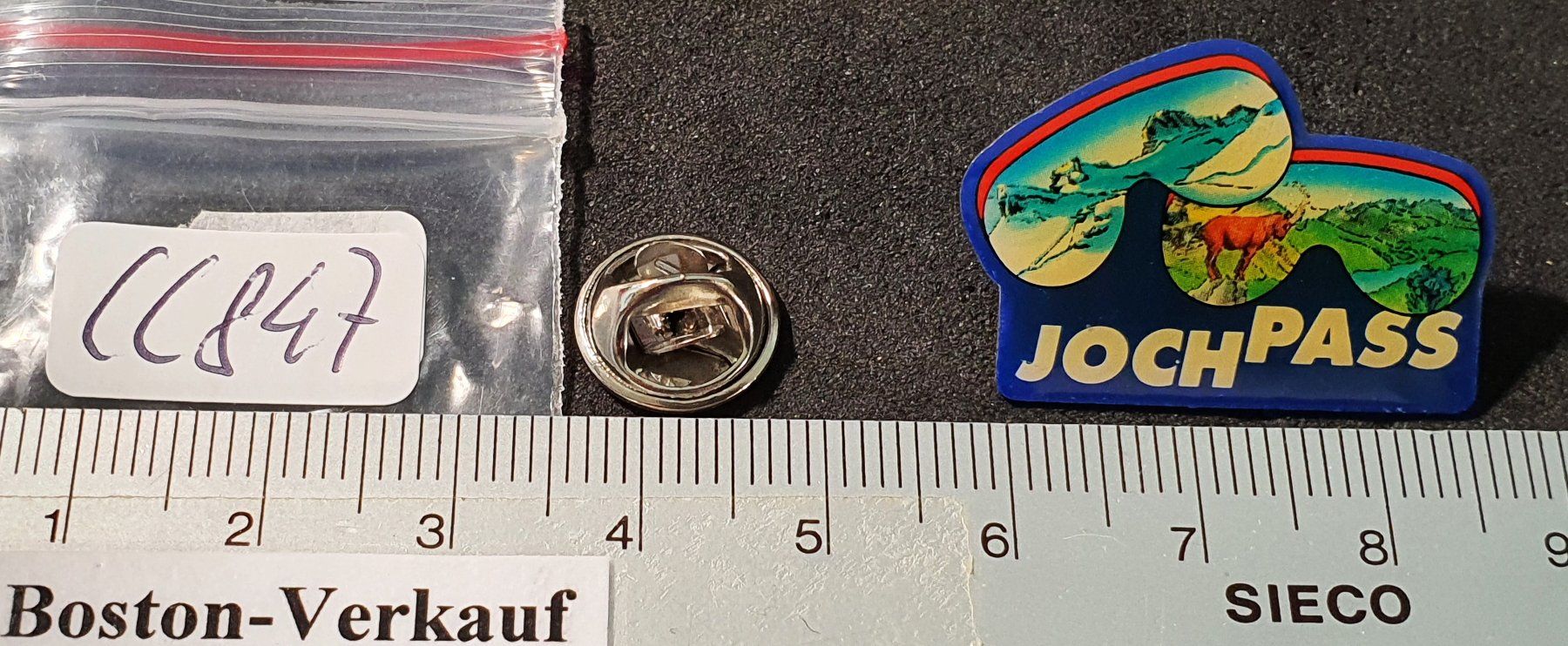 Placchette & Badge: CC847 - Pin Jochpass Steinbock Ski-Brille – Usato da Reinach BL venduto da Boston-Verkauf 1