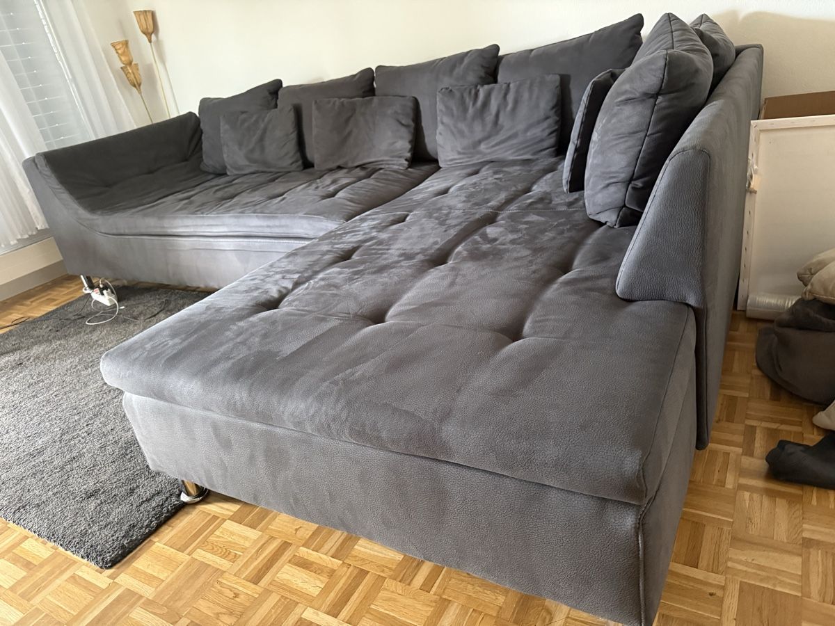 Sofas: Ecksofa grau Stoff sehr gute Zustand – Gebraucht aus Buchs AG von And_v2hn 4