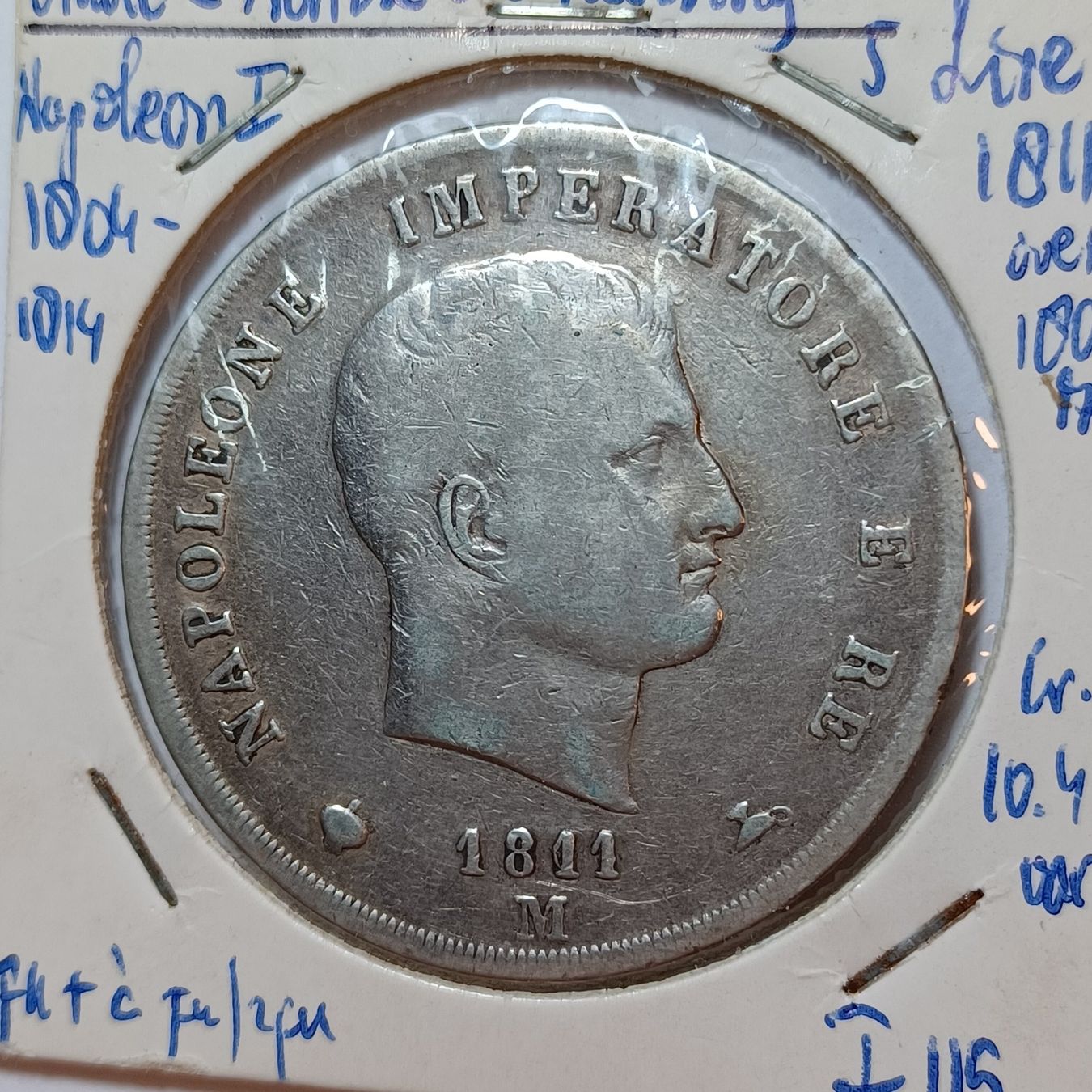 Tutti le monete: 5 Lire 1811 M Italien – Usato da Pfäffikon ZH venduto da Welt_Muenzen