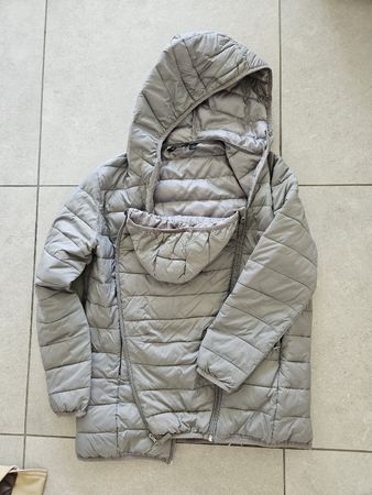 Giacca piumino portabebè Esmera taglia 40, grigio chiaro, co