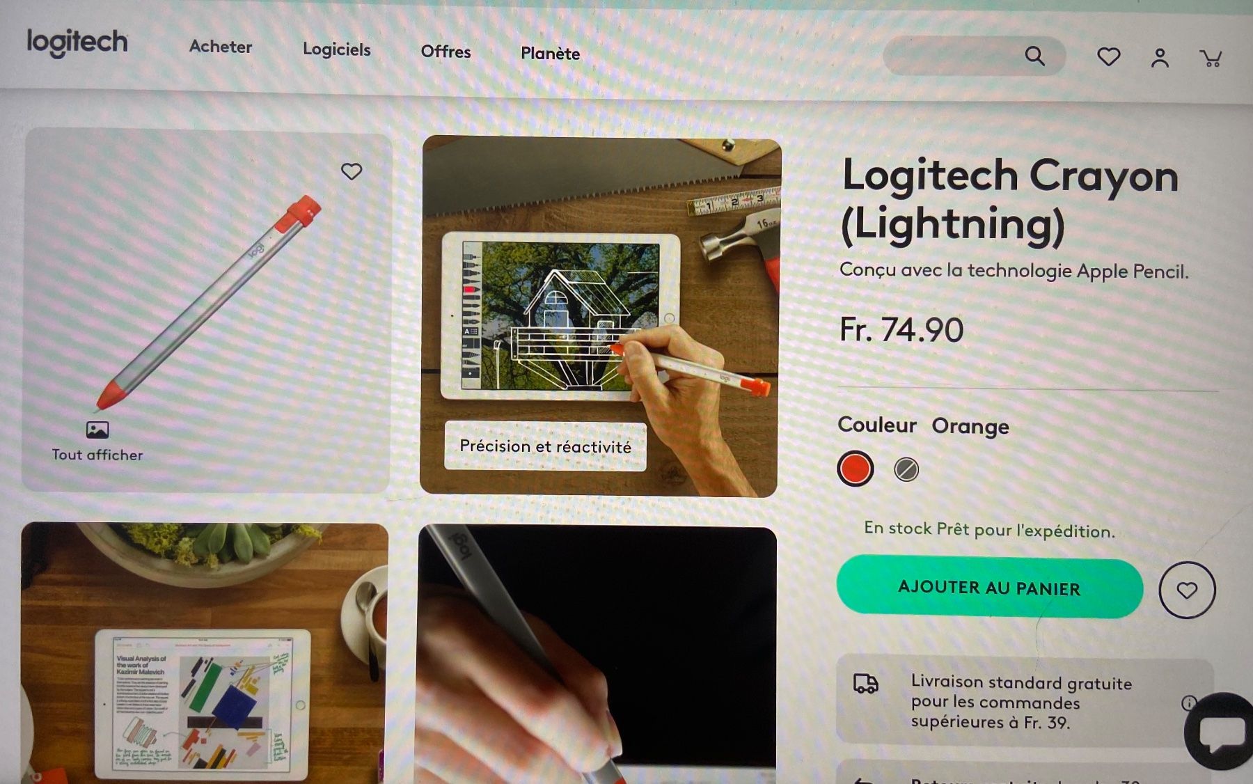 Penna & Evidenziatori: LOGITECH Crayon (Lightning) digital technol. Apple Pencil – Nuovo (secondo la descrizione) da Genève venduto da kik_8jd6 3