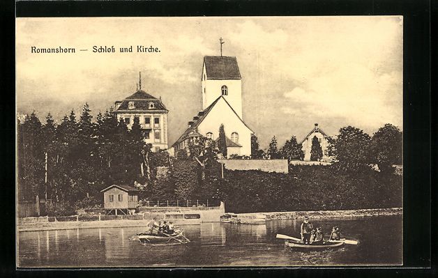 Cartoline postali: AK Romanshorn, Schloss und Kirche – Usato da Berlin venduto da bartko-reher