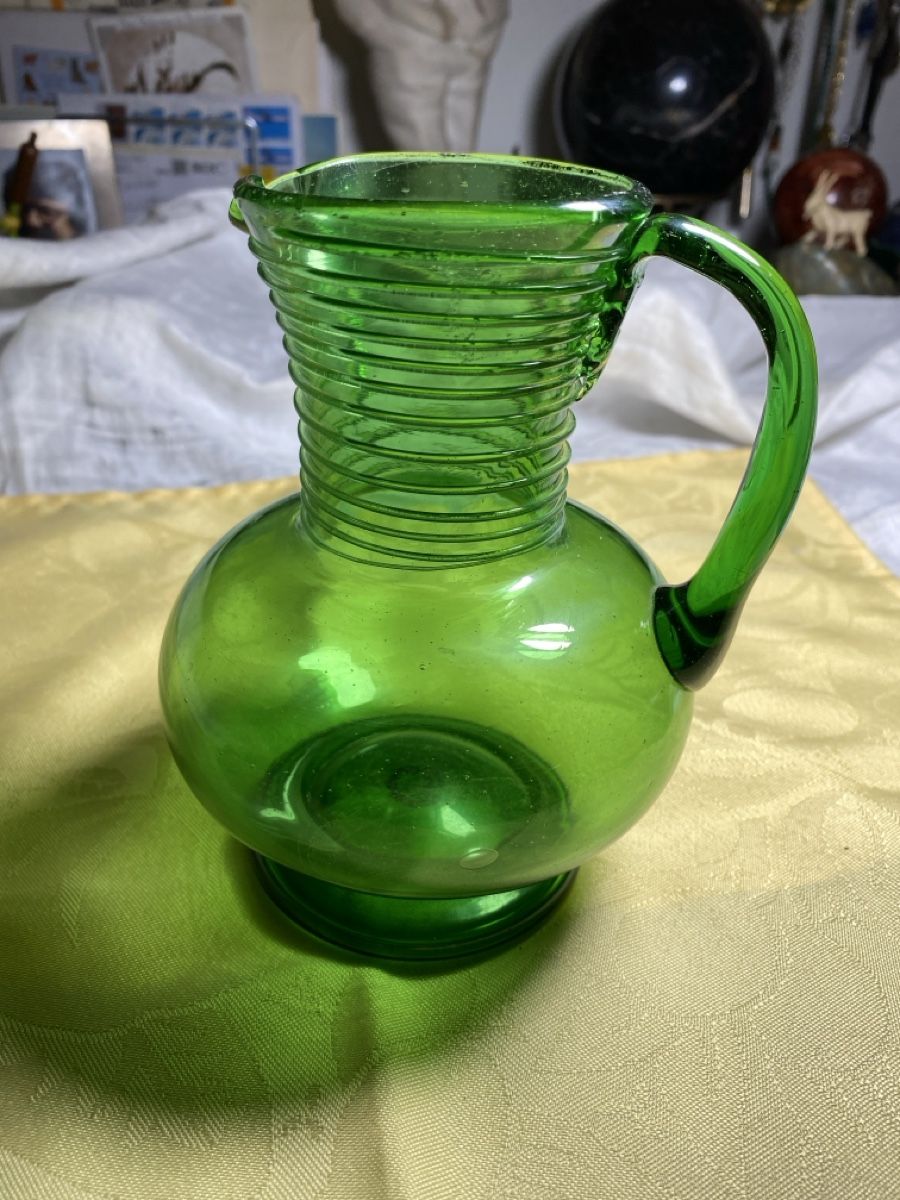 Caraffe: Petite carafe, ancienne, soufflé à la main – Usato da Bevaix venduto da Dominixx52 1