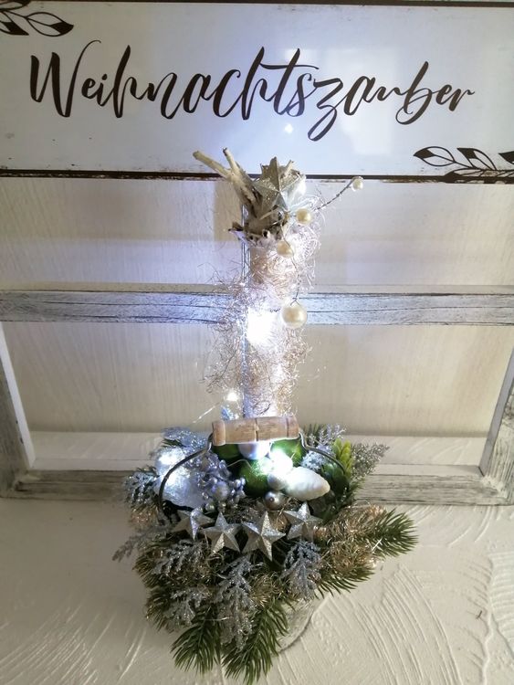 🎄Weihnachtszauber im Topf mit Lichterkette inkl Porto (Neu und