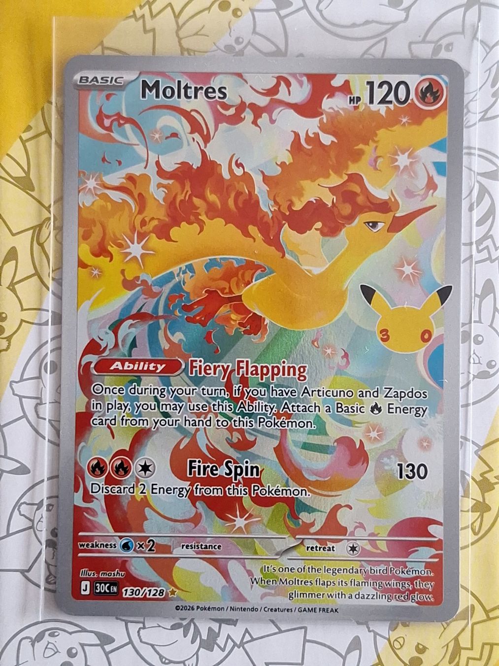 Pokémon Sammelbilder & Trading cards: Moltres - 30th Celebration – Gebraucht aus Altstätten SG von GGsGameshop