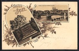 Litho Basel, Strassbruger Denkmal, Wetts