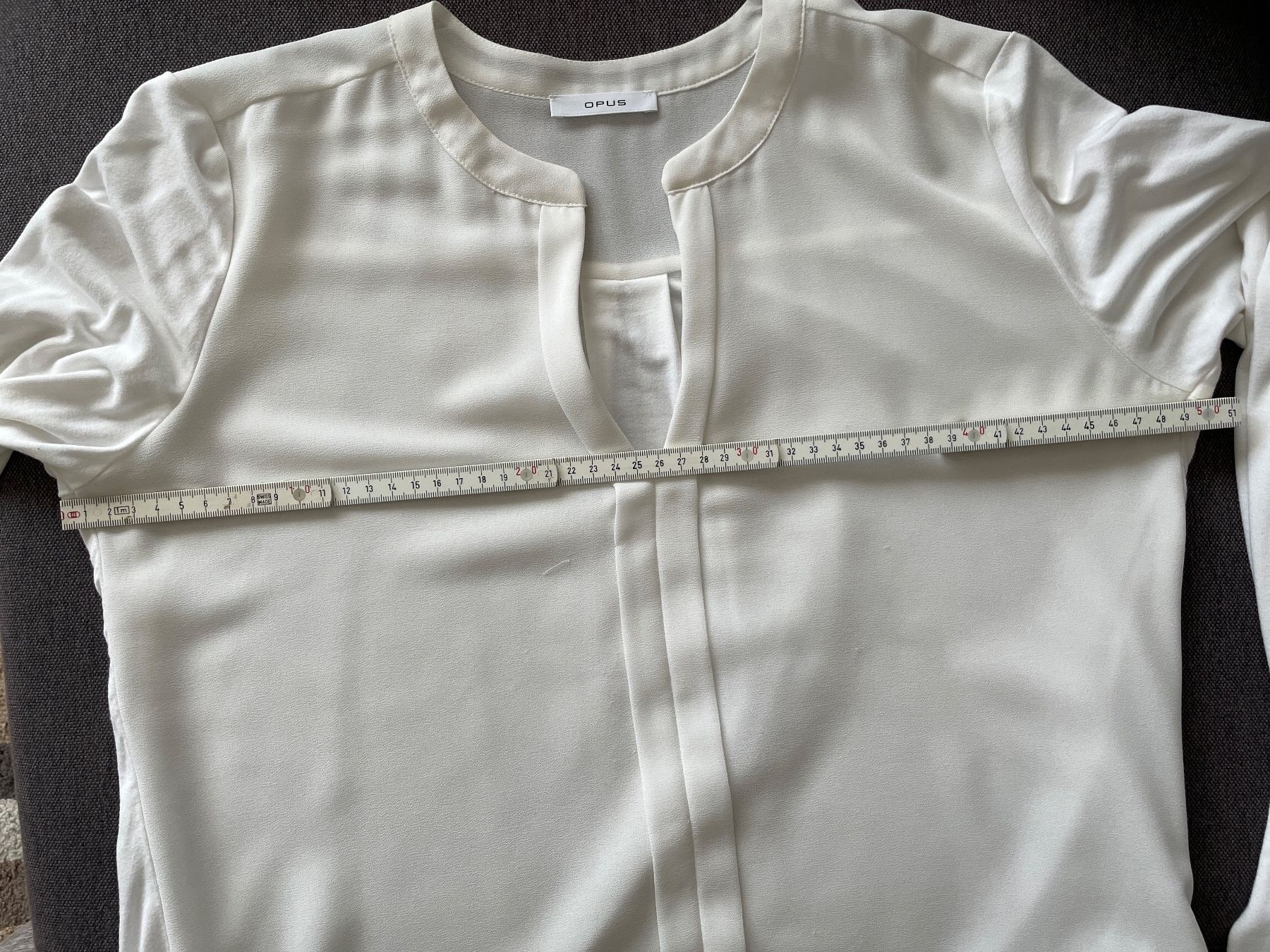 Opus Camicette: Elegante, weisse Bluse, Gr. S, Opus, Klassisch – Usato da Birsfelden venduto da Nic21 5