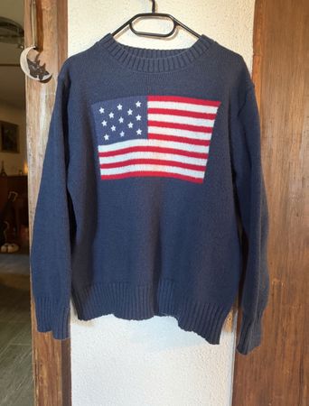 Winter Pulli mit USA Flagge, Top Zustand, Grösse M