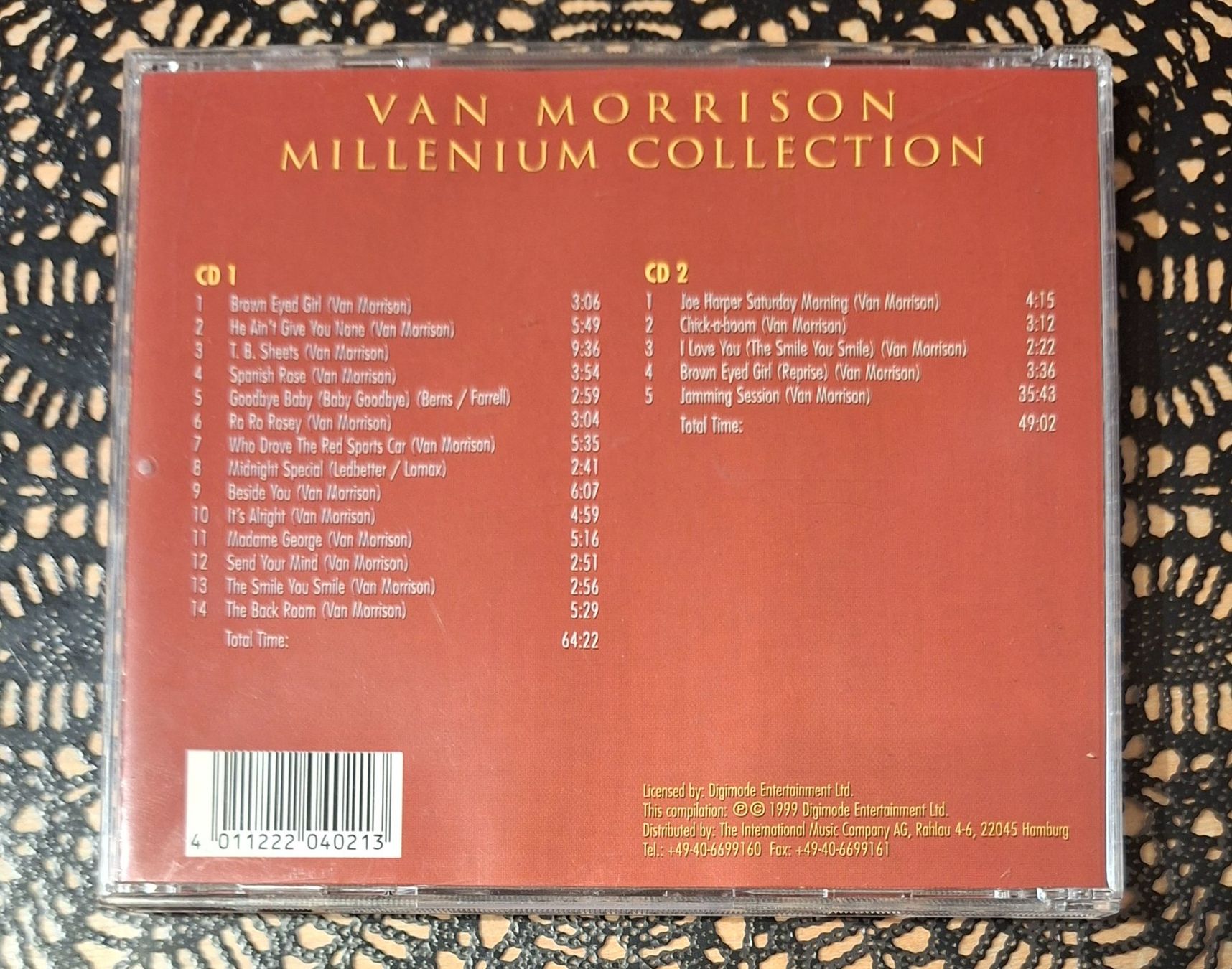 CD: Van Morrison - Millenium Collection, IRL Blues Soul CD 1999 – Usato da Amriswil venduto da Celini3 1