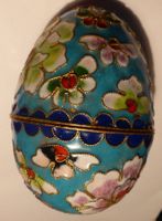CLOISONNÉ -EI;-ALT /ANTIKE VERSION; 11CM; RELIEF FORM,SELTEN