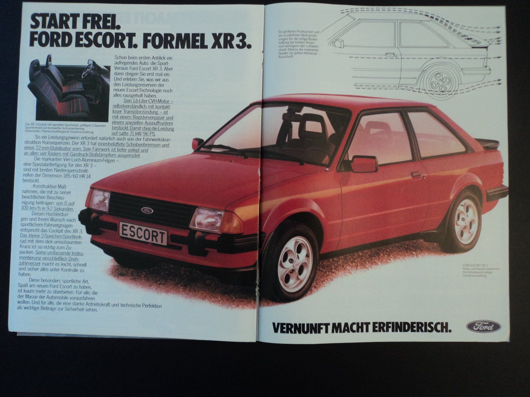 Ford Documenti: Prospekt Ford Escort mit XR3 – Usato da Schwarzenburg venduto da modelCARama 4